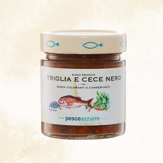 Red Mullet and Black Chickpea Sauce